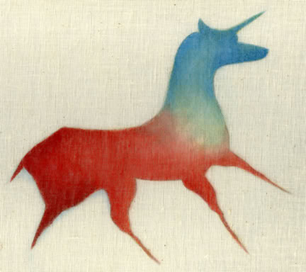 artwork on transparent canvas